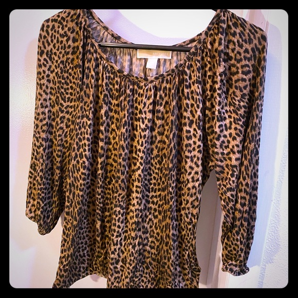 Animal Print Soft Blouse - Picture 1 of 4